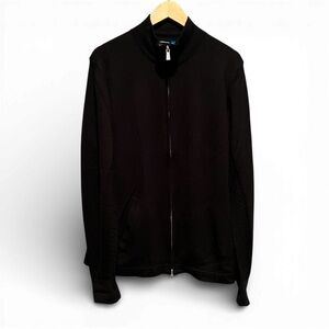 J.Lindeberg Merino Wool Zip Sweater Black XL